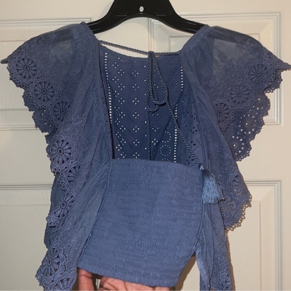 Altar’d state blue crop top - Picture 3 of 7